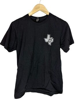San Antonio Spurs NBA Black Short Sleeve Crewneck Tee with Texas Logo small